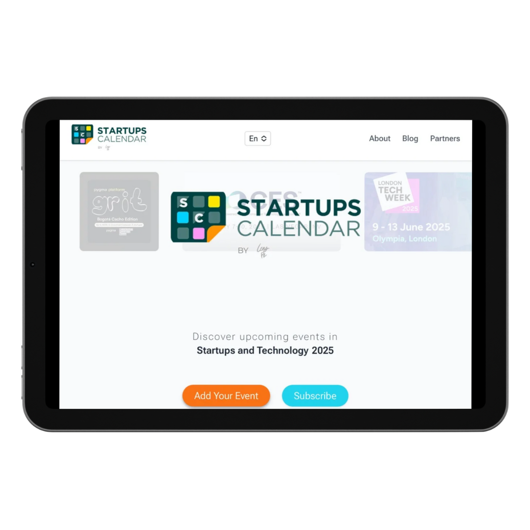 Startups Calendar
